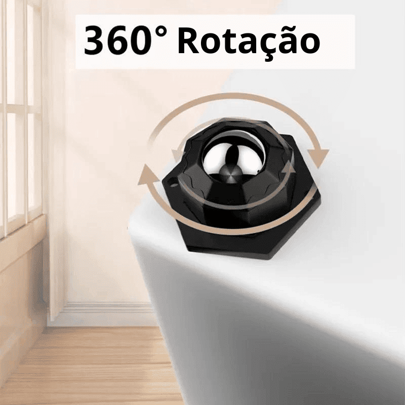 Roda Pro rodas autoadesivas de aço inoxidável da rotação de 360 °