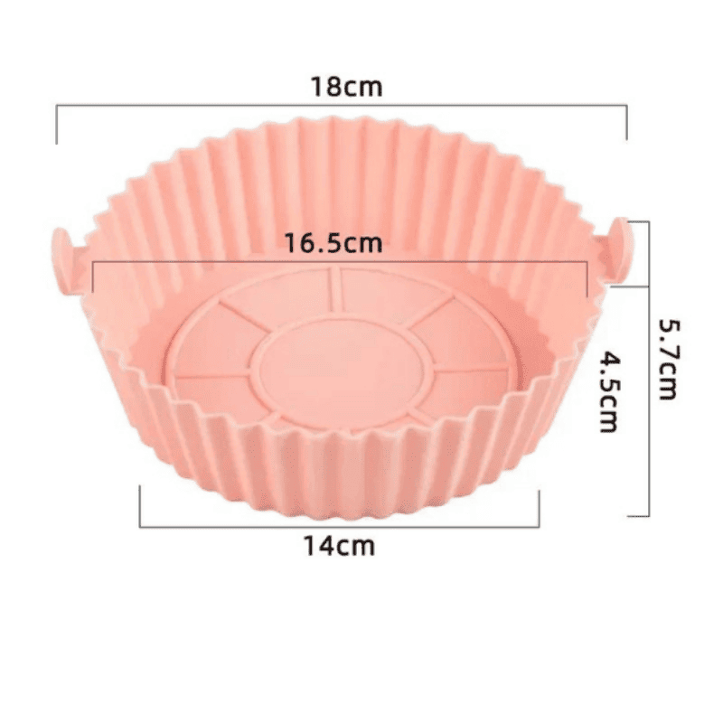 Silicone Chef recipiente reutilizável de silicone para fritadeira